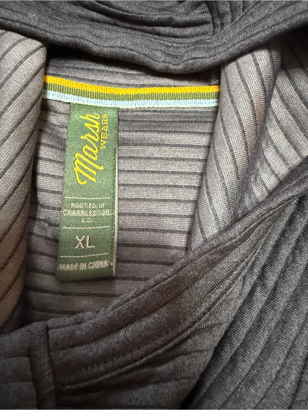 Marsh Wear Gray Ribbed Pullover - Picture 5 of 6